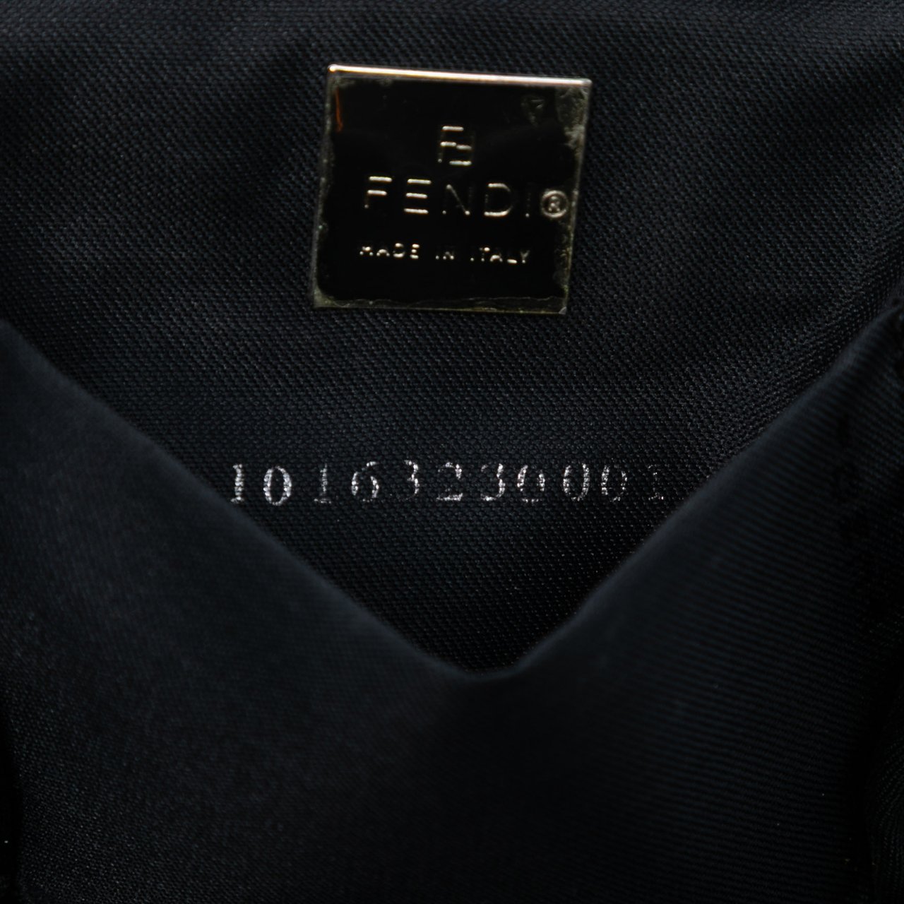 Fendi Canvas FF Handbag Zwart