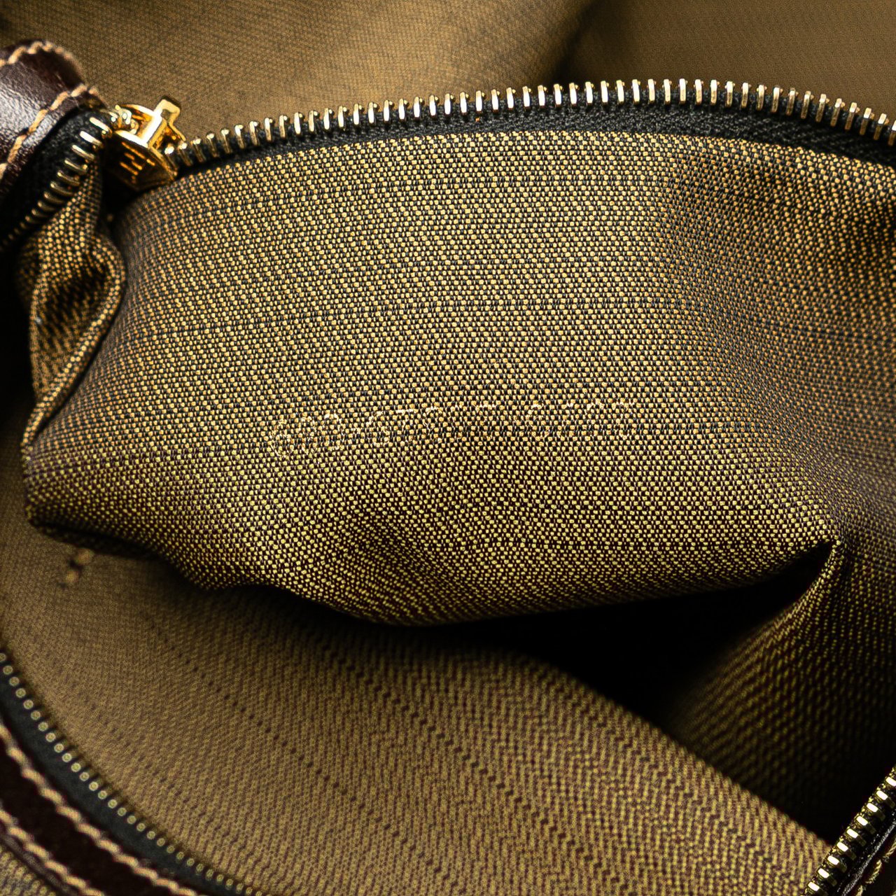 Fendi Large Zucca Canvas Twins Tote Bruin