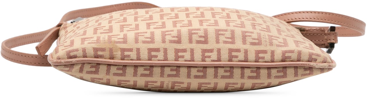 Fendi Zucchino Canvas Crossbody Bruin