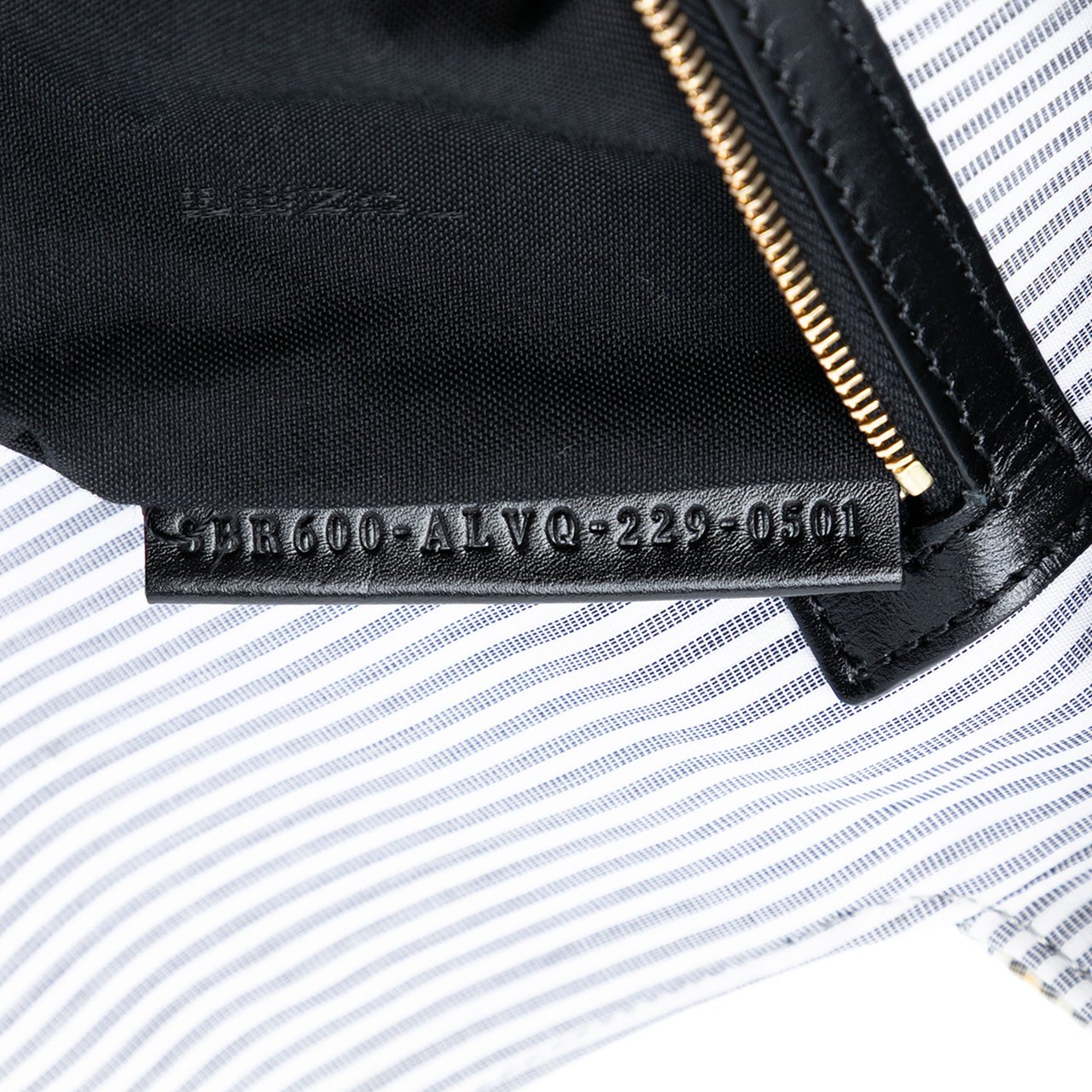 Fendi Striped Jersey Baguette Satchel Wit