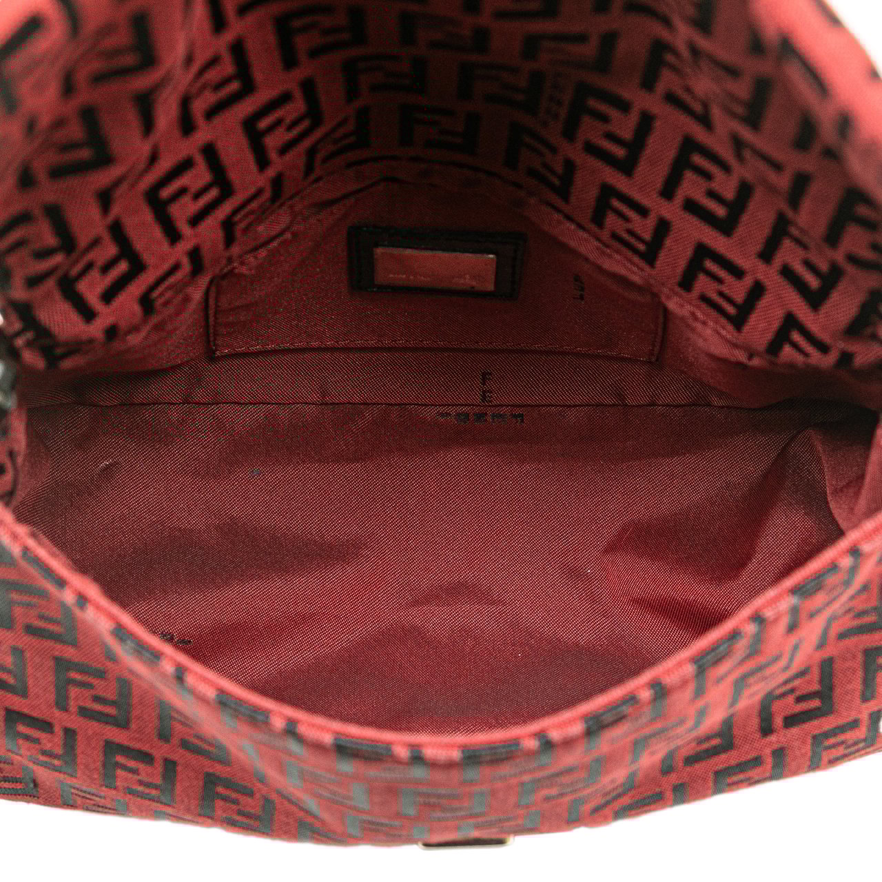 Fendi Mini Zucchino Canvas Mamma Forever Rood