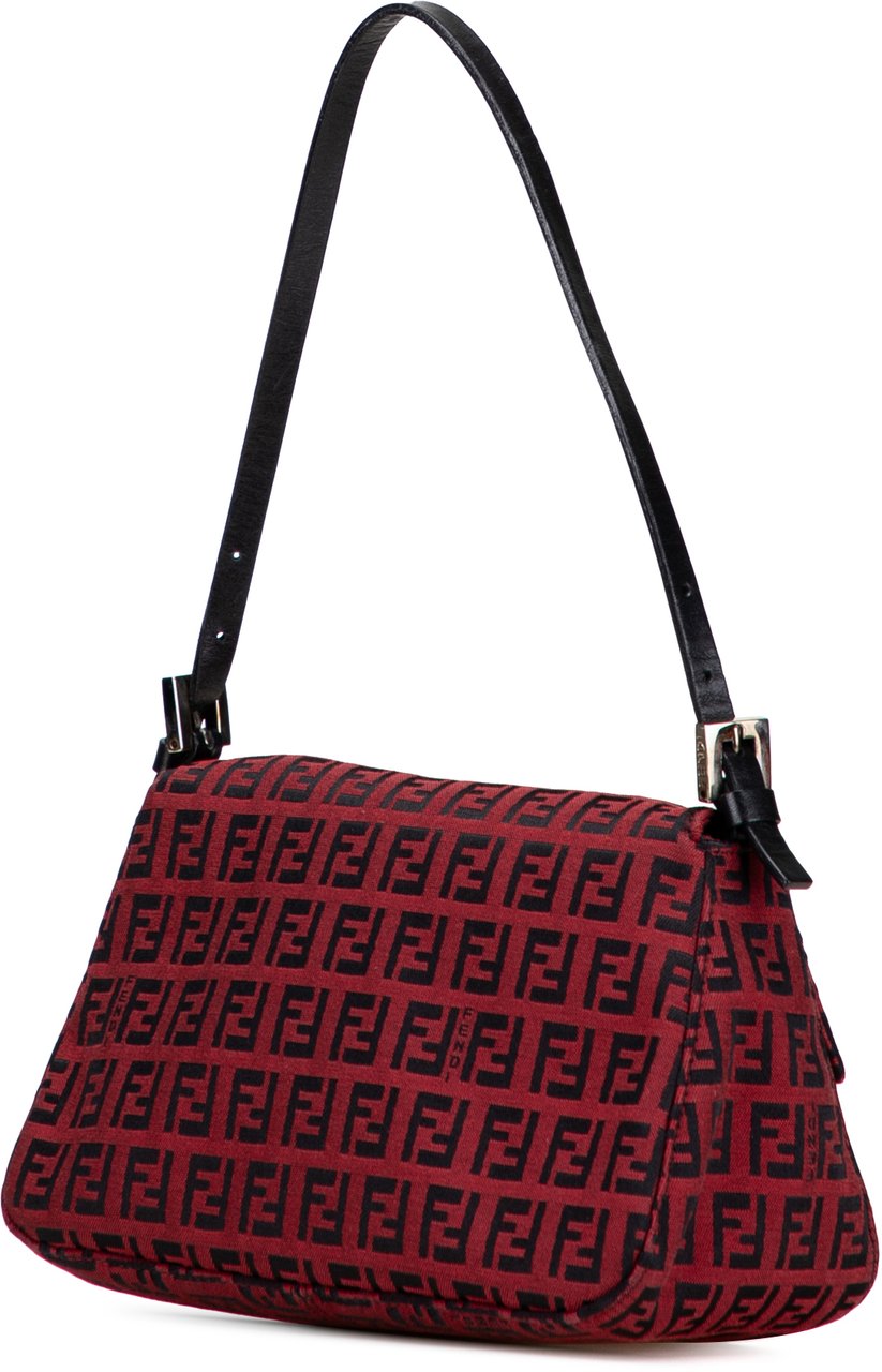 Fendi Mini Zucchino Canvas Mamma Forever Rood