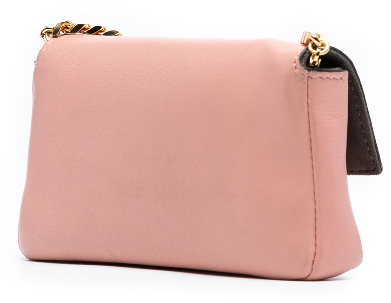 Fendi Micro Nappa Baguette Satchel Roze