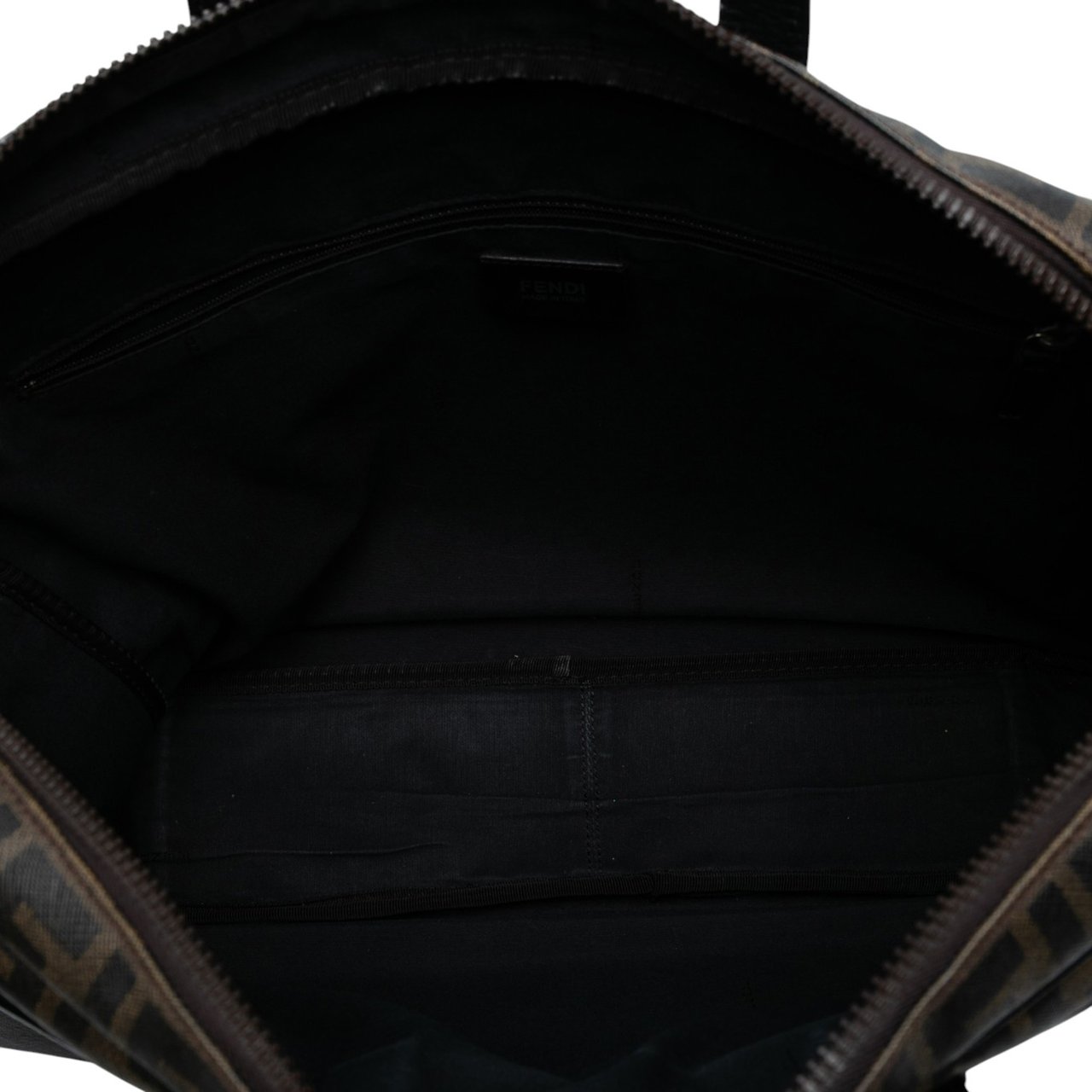 Fendi Zucca Coated Canvas Business Bag Bruin