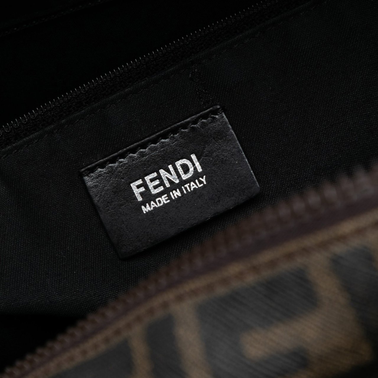 Fendi Zucca Coated Canvas Business Bag Bruin