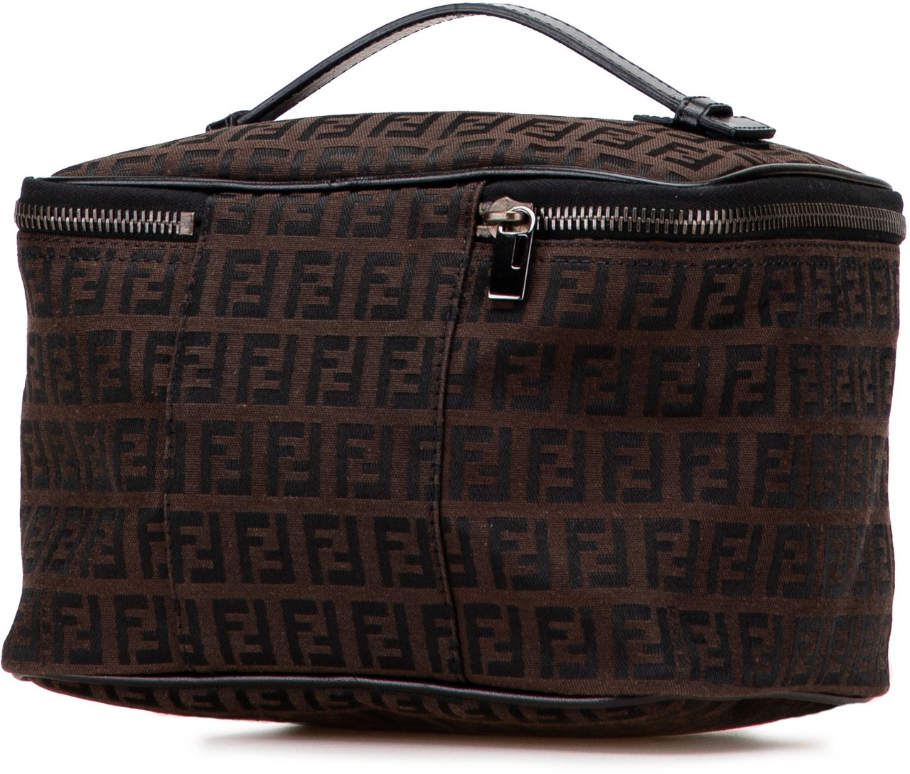 Fendi Zucca Canvas Vanity Bag Bruin