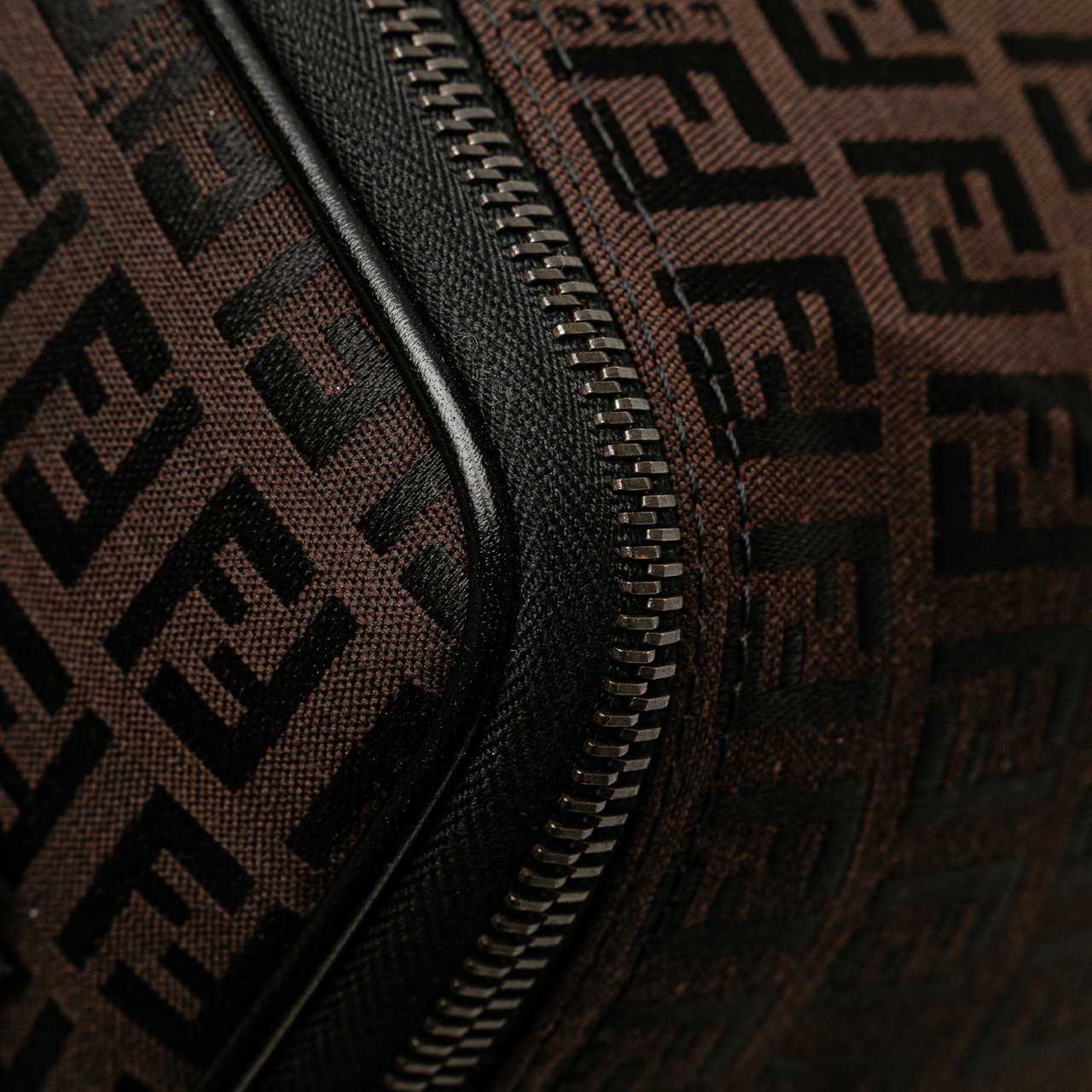 Fendi Zucca Canvas Vanity Bag Bruin