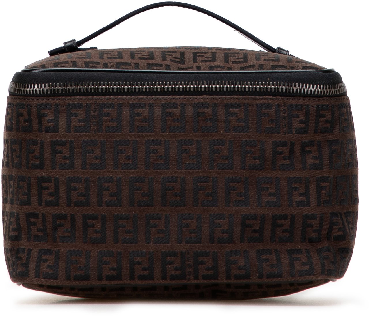 Fendi Zucca Canvas Vanity Bag Bruin