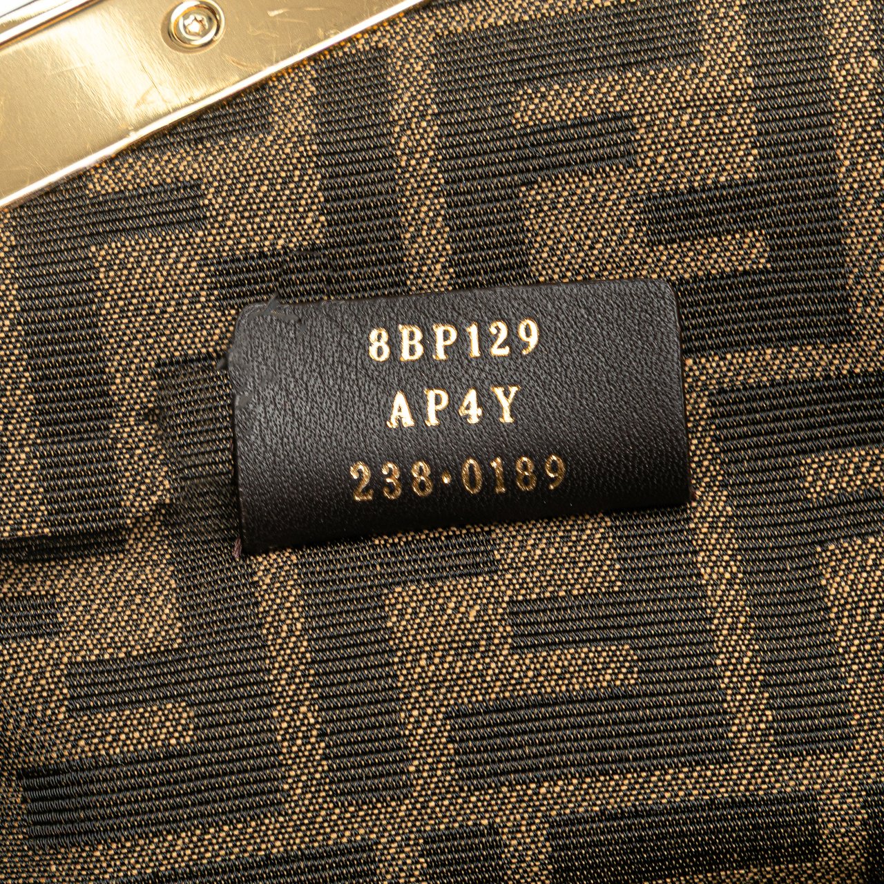 Fendi Small Knit Fendi First Crossbody Bruin