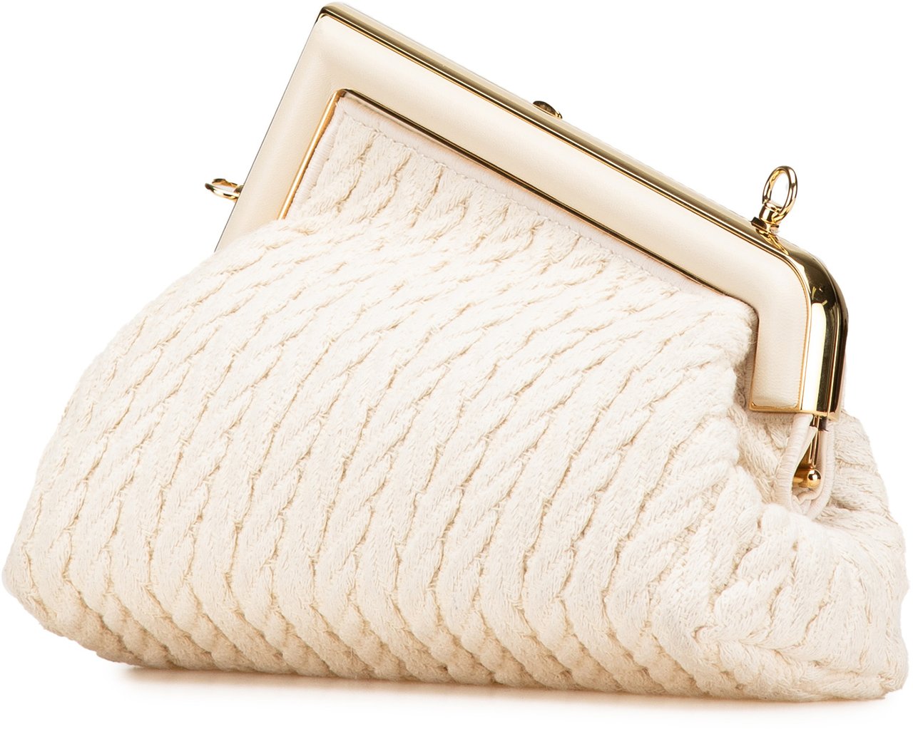 Fendi Small Knit Fendi First Crossbody Bruin