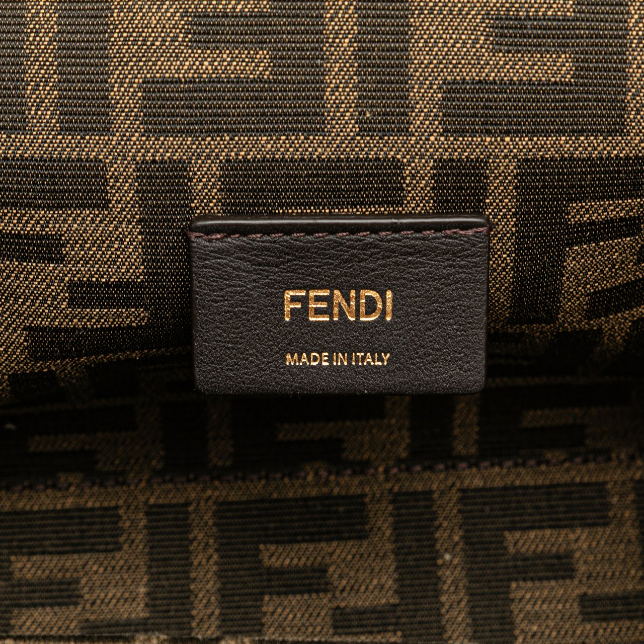 Fendi Small Knit Fendi First Crossbody Bruin