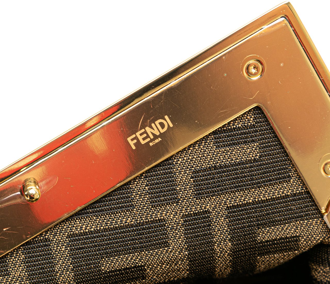 Fendi Small Knit Fendi First Crossbody Bruin