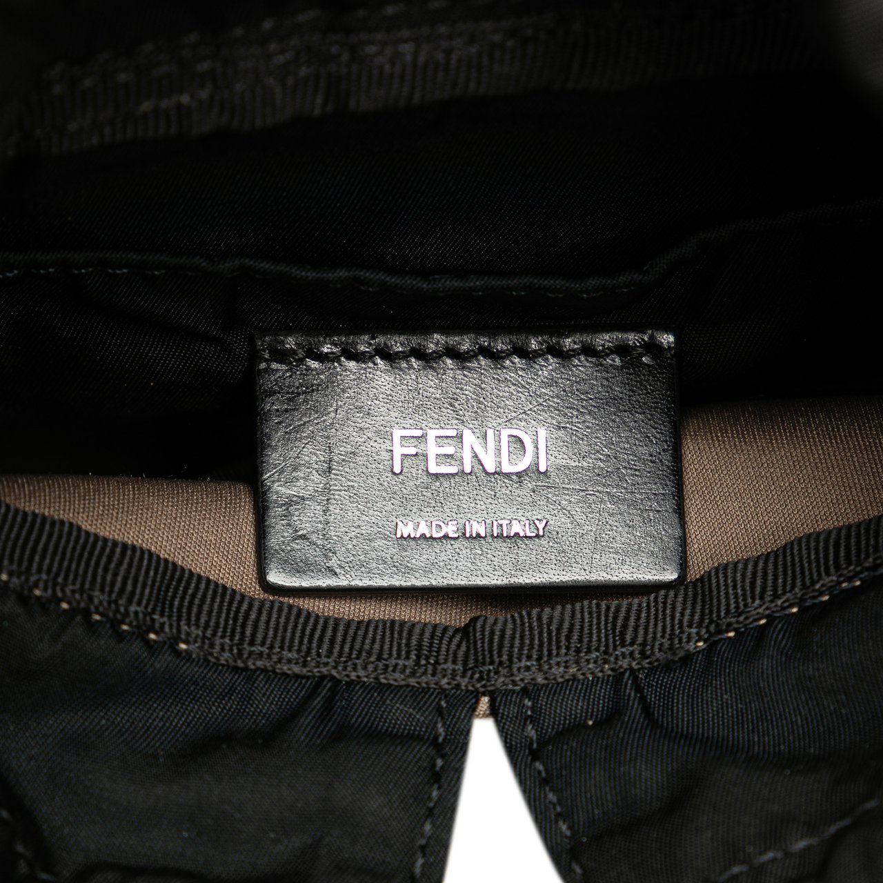 Fendi Mini Fendiness Nylon Convertible Backpack Bruin