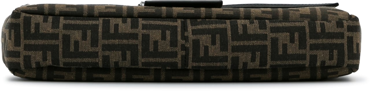 Fendi Large Zucca Canvas Convertible Belt Baguette Bruin