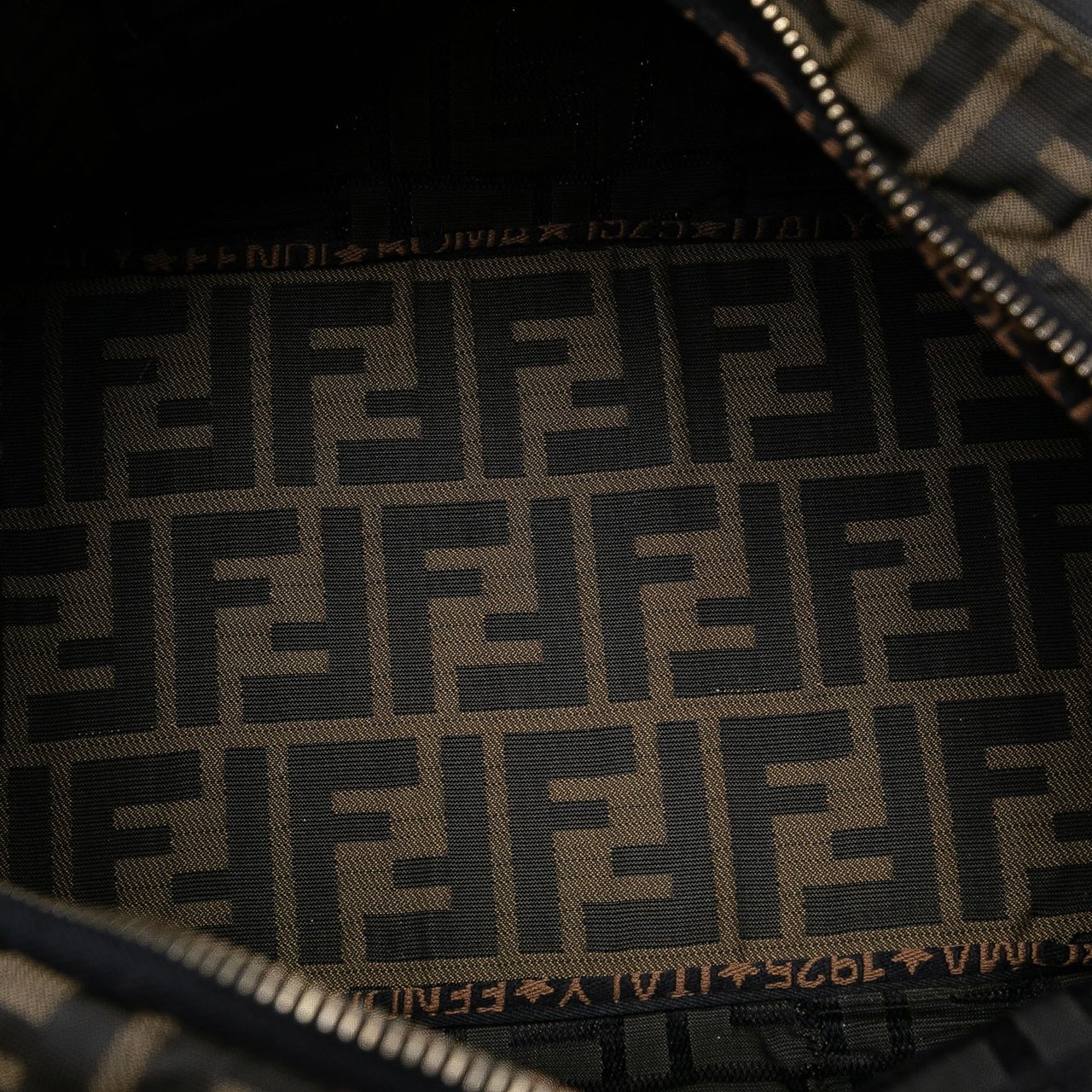 Fendi Zucca Canvas Handbag Bruin