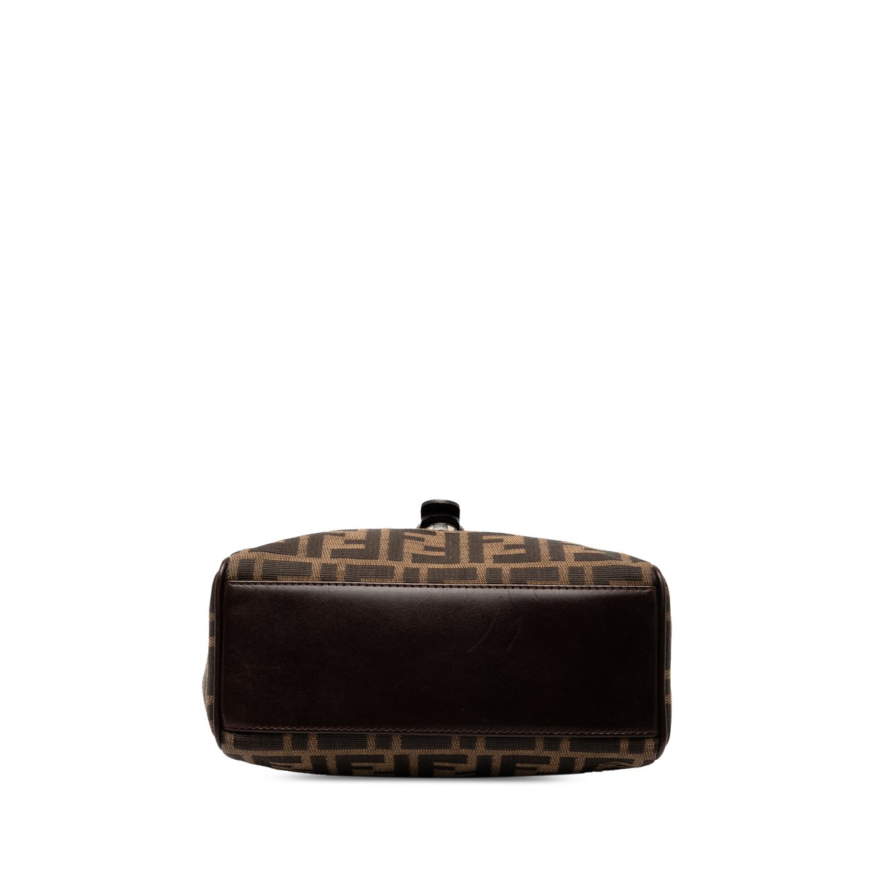 Fendi Zucca Canvas Shoulder Bag Bruin