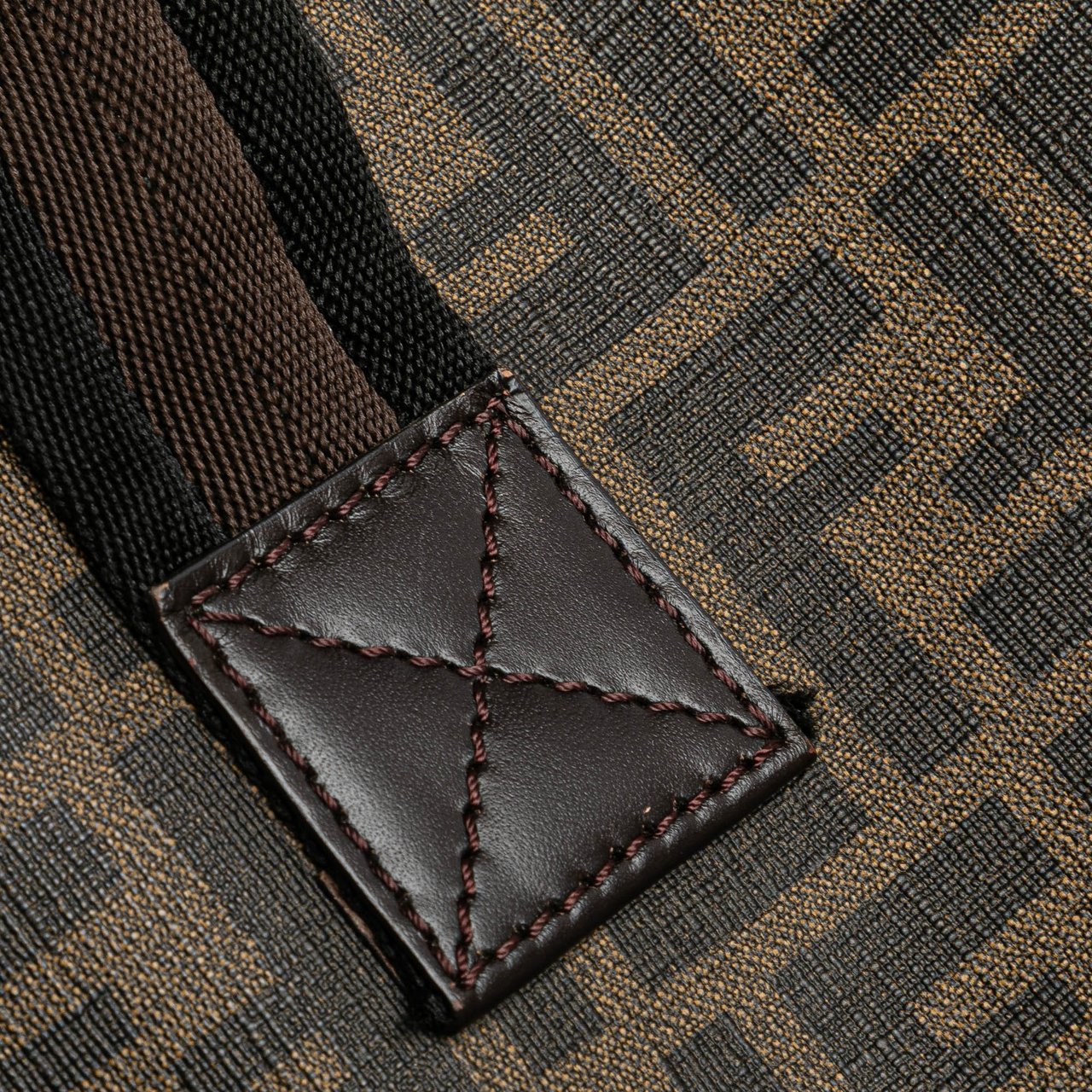 Fendi Zucca Spalmati Tote Bruin