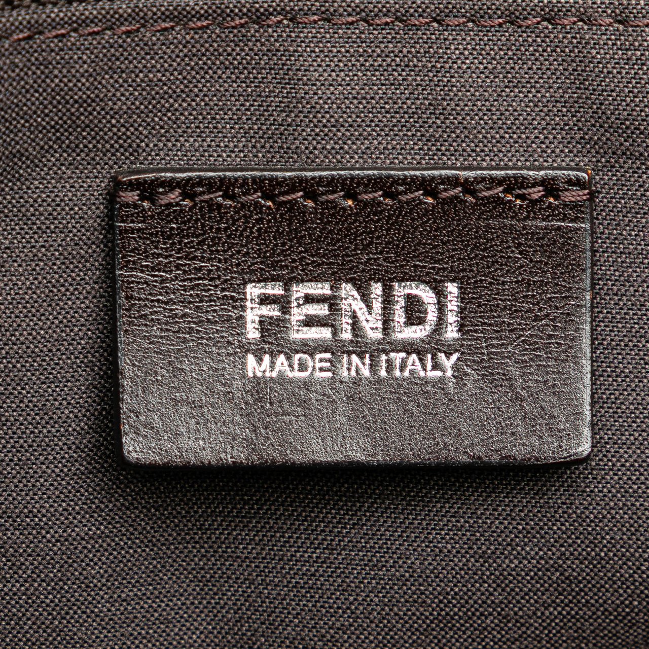 Fendi Zucca Spalmati Tote Bruin