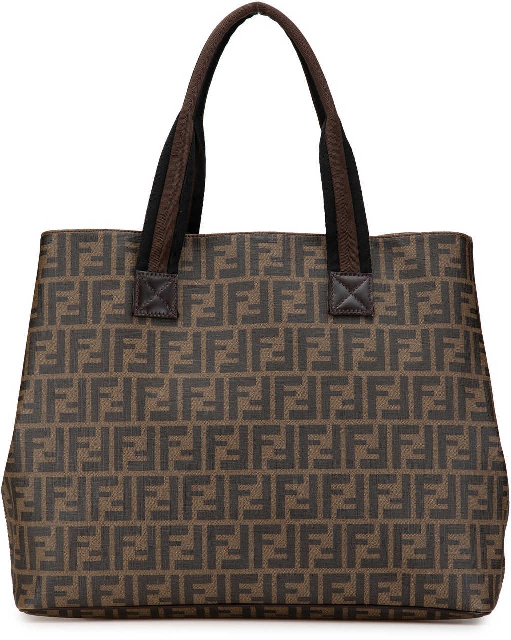 Fendi Zucca Spalmati Tote Bruin