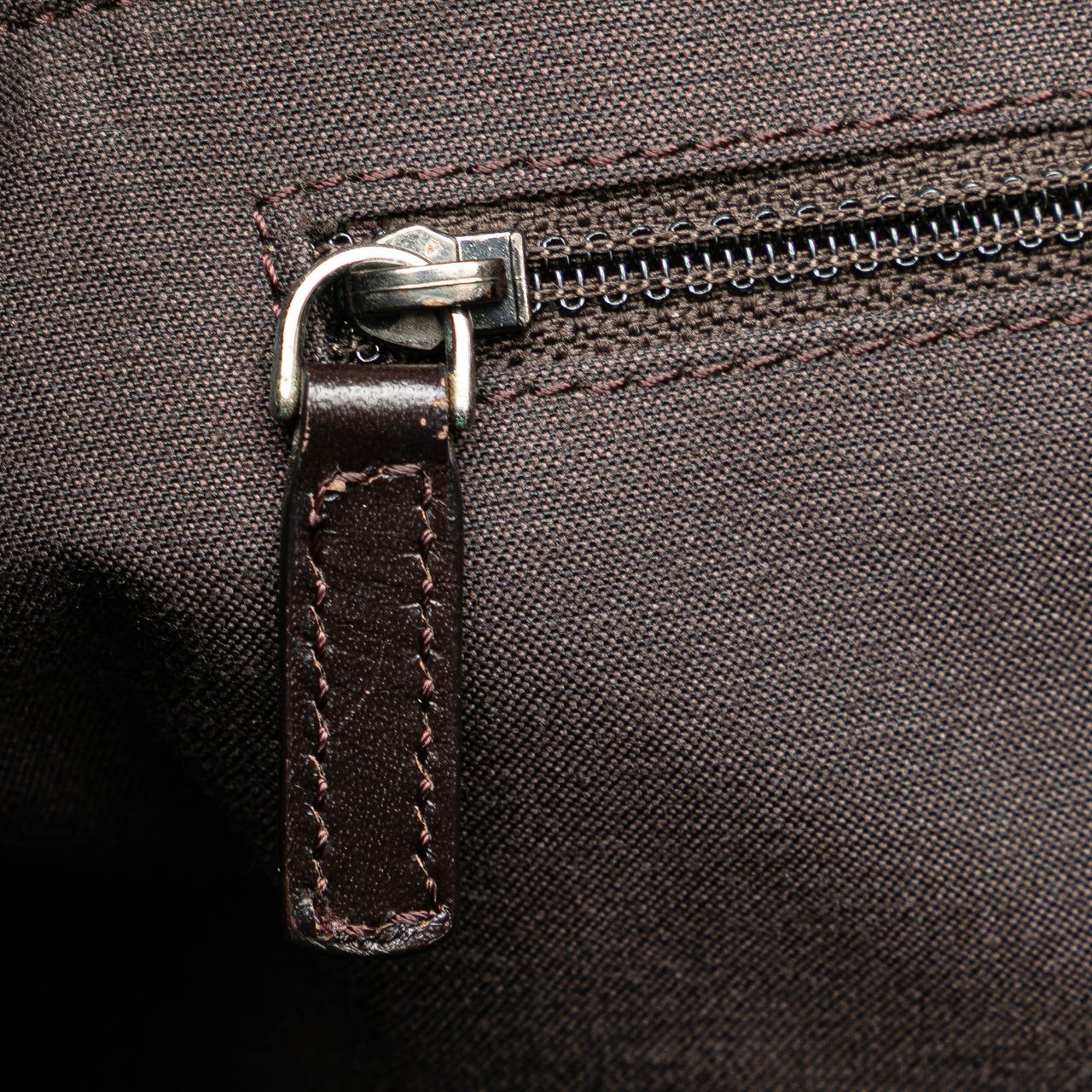 Fendi Zucca Spalmati Tote Bruin