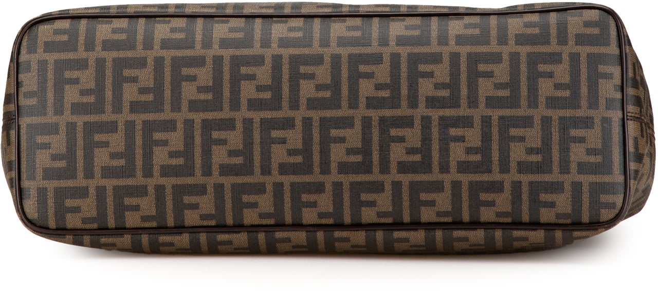 Fendi Zucca Spalmati Tote Bruin