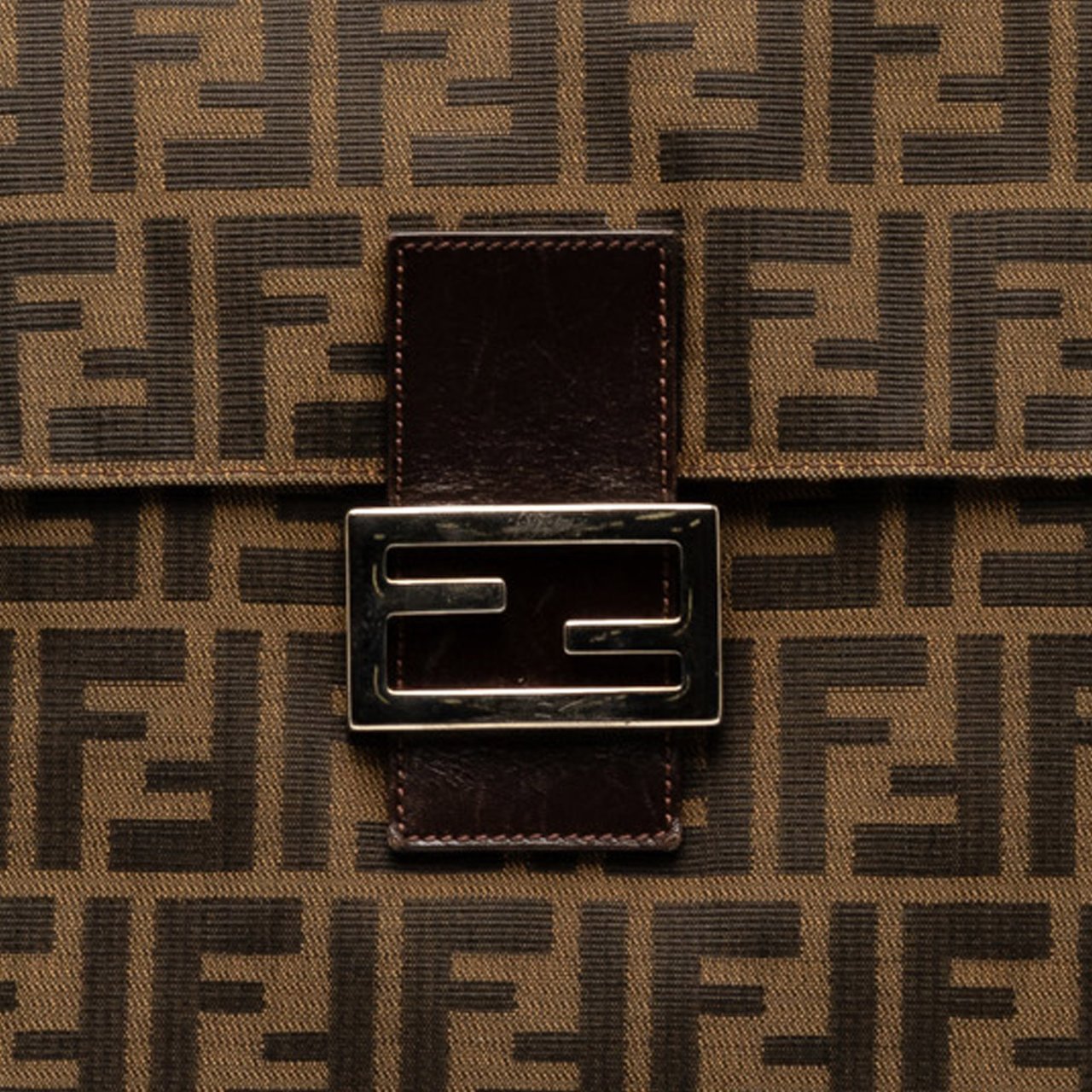 Fendi Zucca Canvas Mamma Forever Bruin