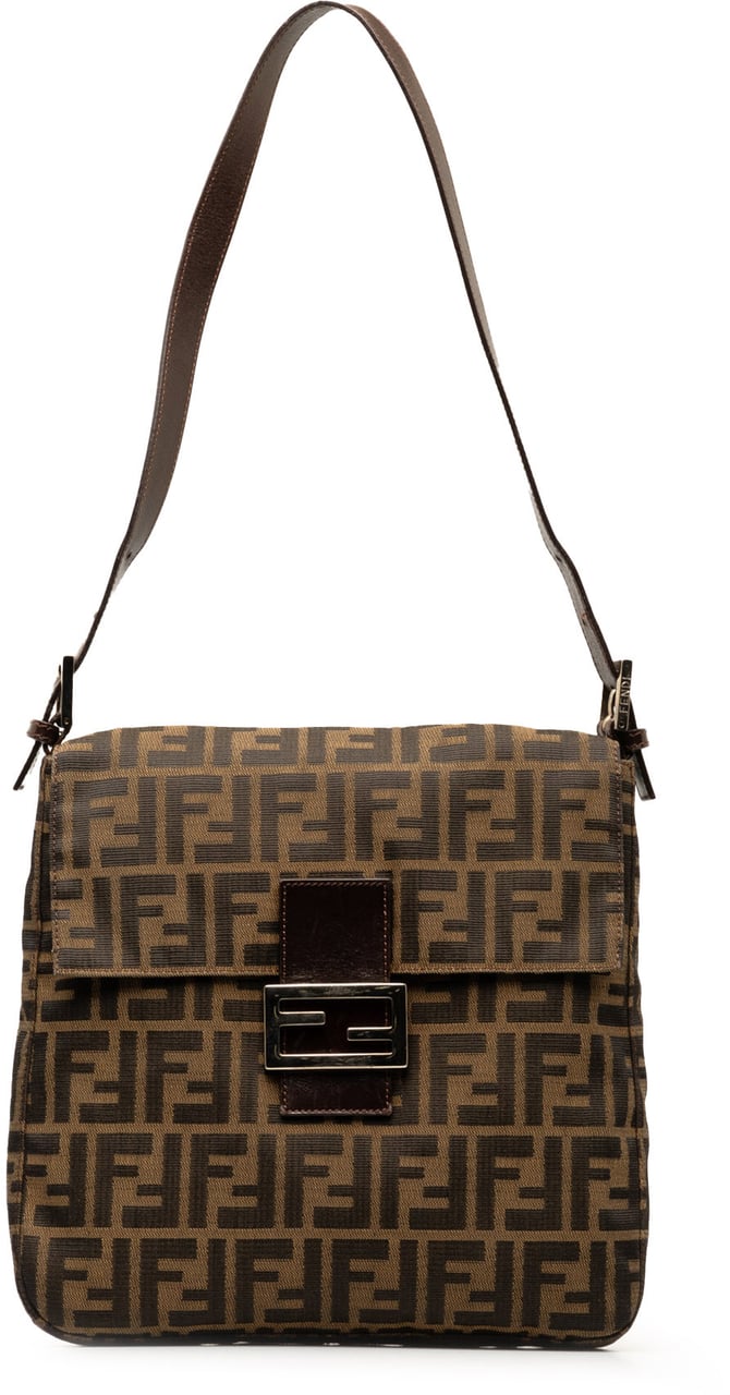 Fendi Zucca Canvas Mamma Forever Bruin