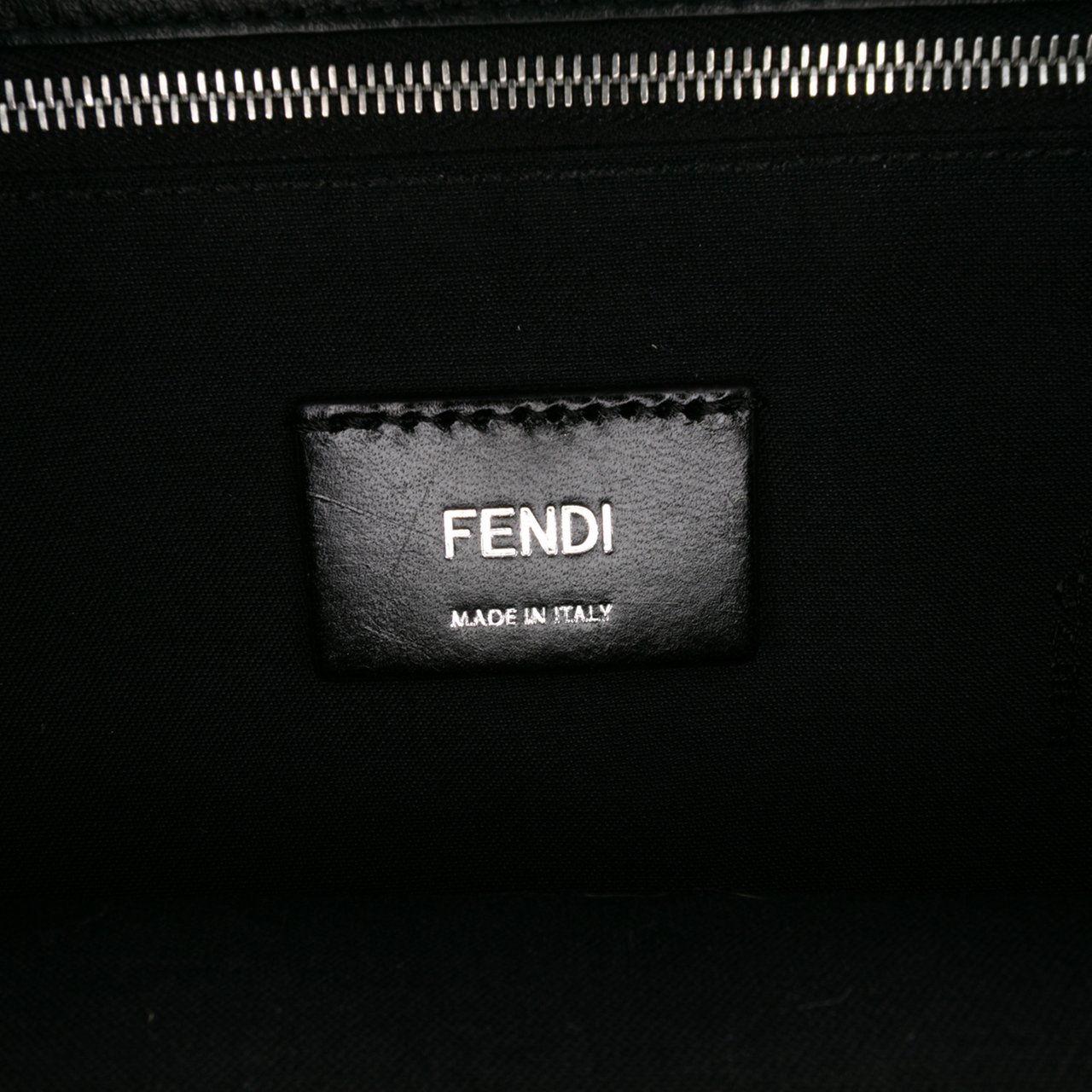 Fendi Zucca Coated Canvas 1974 Diagonal Shopping Tote Bruin
