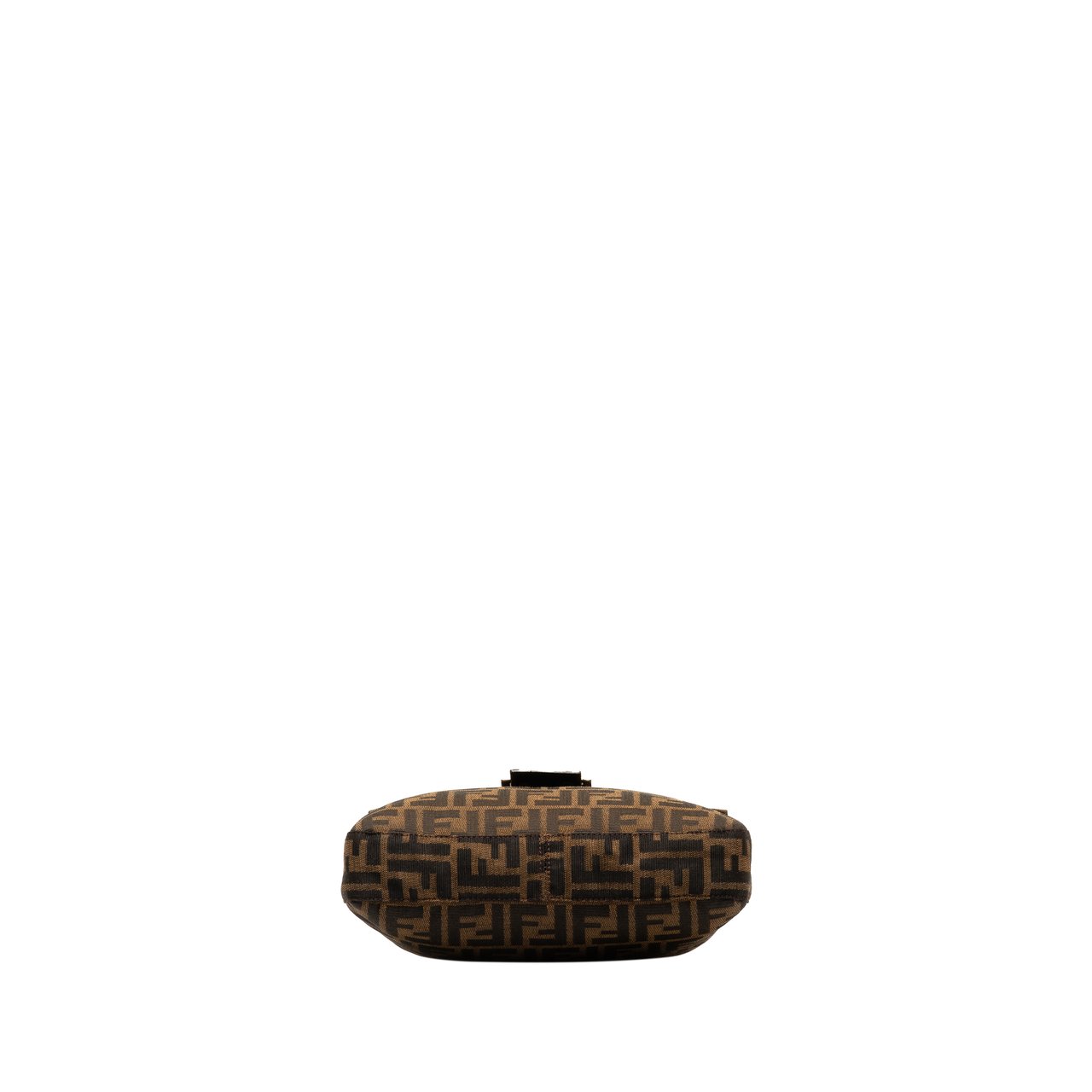 Fendi Zucca Canvas Shoulder Bag Bruin