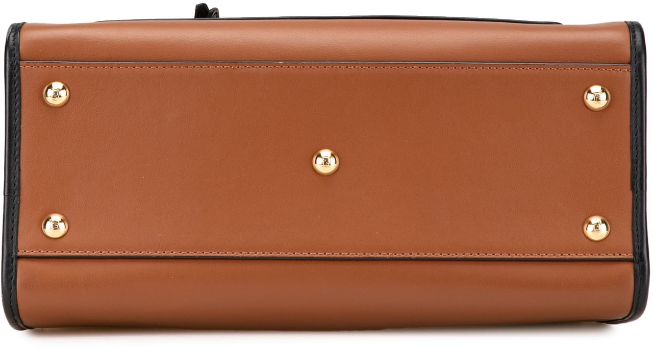 Fendi Small Leather Runaway Satchel Bruin