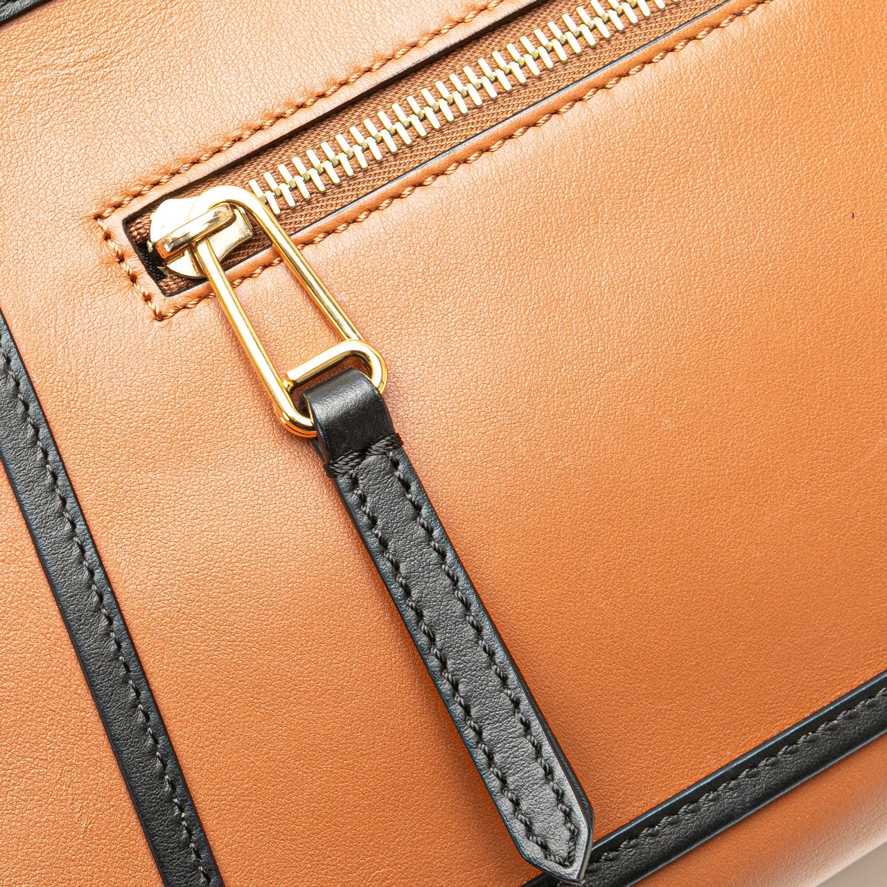 Fendi Small Leather Runaway Satchel Bruin
