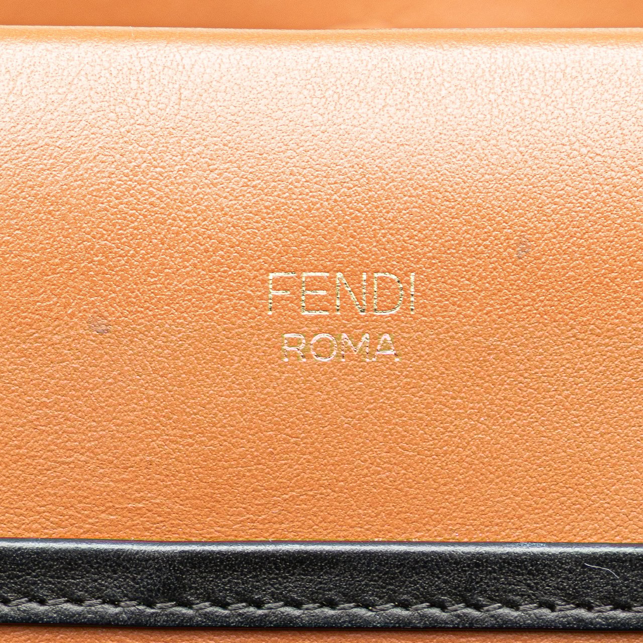 Fendi Small Leather Runaway Satchel Bruin