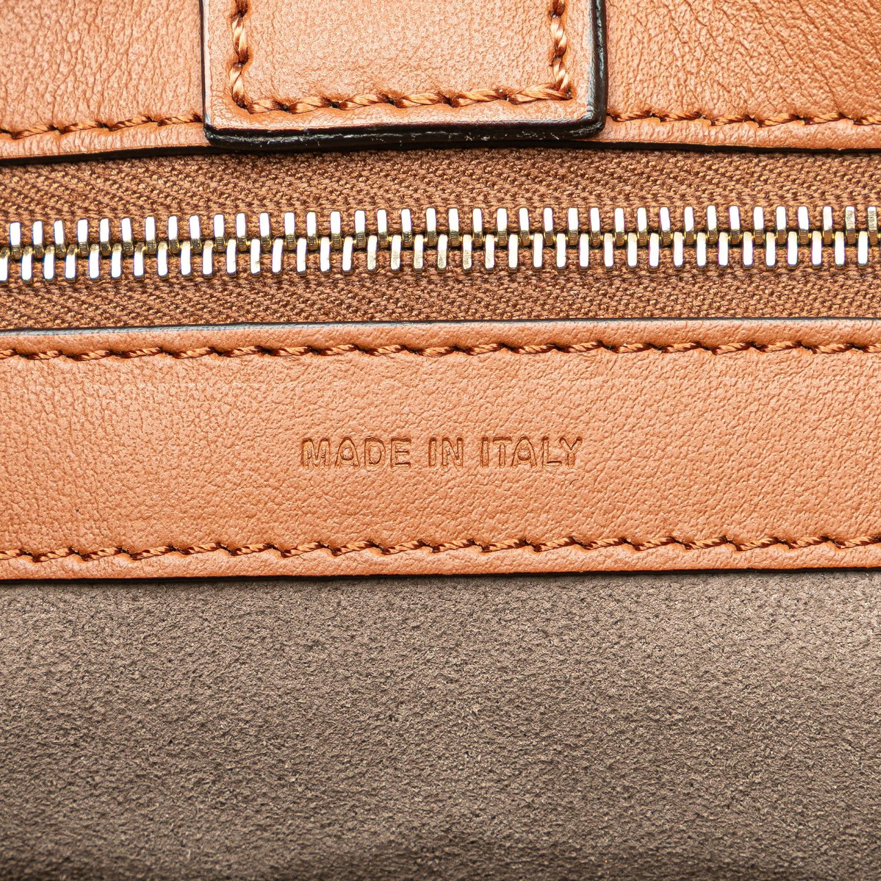 Fendi Small Leather Runaway Satchel Bruin