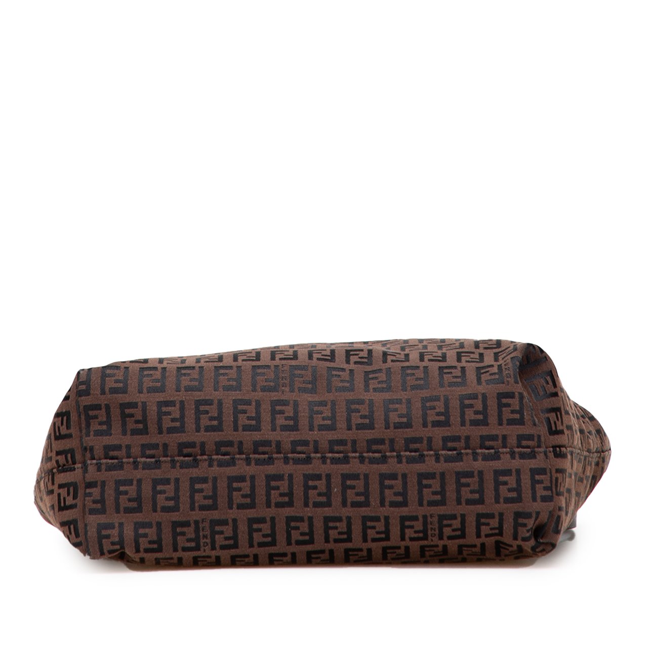 Fendi Zucchino Canvas Tote Bruin