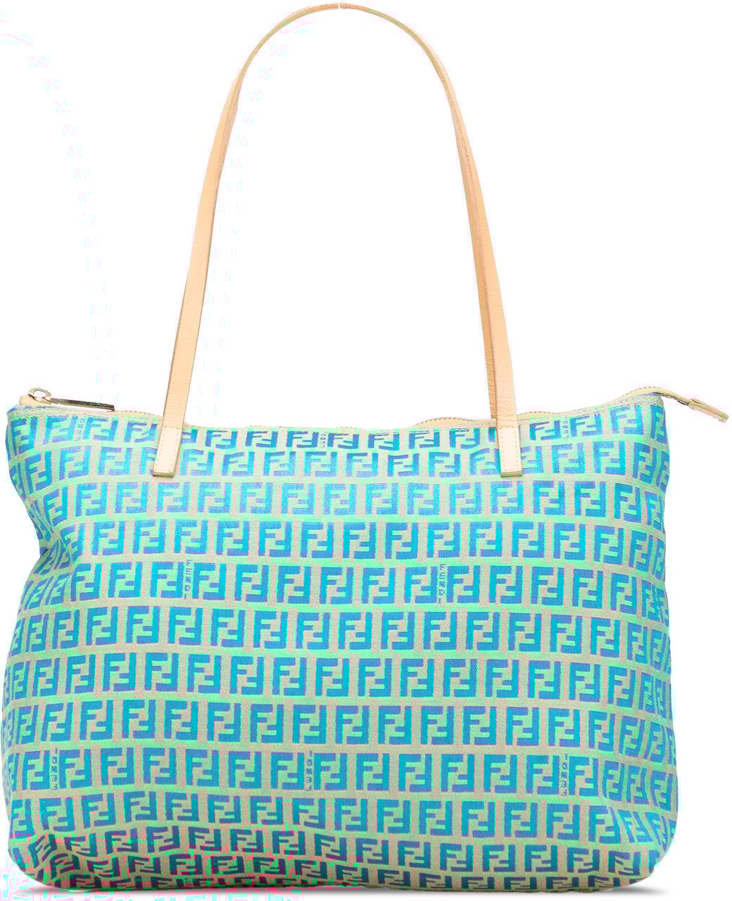 Fendi Small Zucchino Canvas Tote Bruin