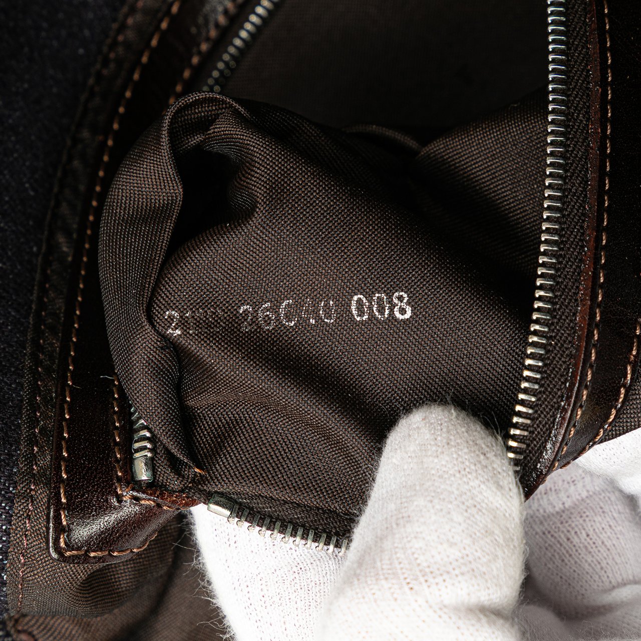Fendi Denim Shoulder Bag Blauw