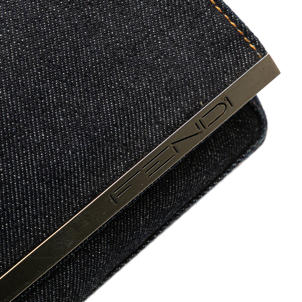 Fendi Denim Shoulder Bag Blauw