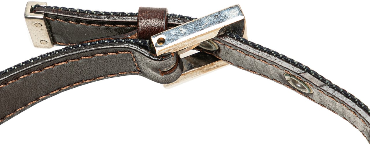 Fendi Denim Shoulder Bag Blauw