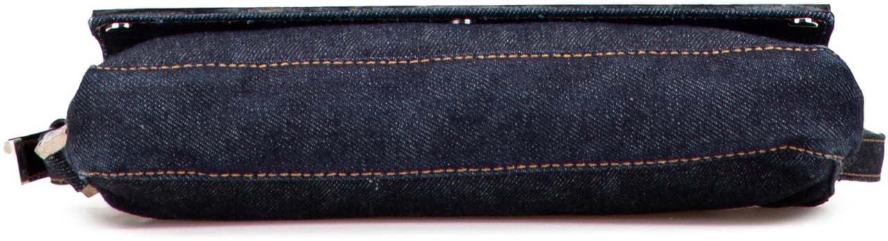Fendi Denim Shoulder Bag Blauw