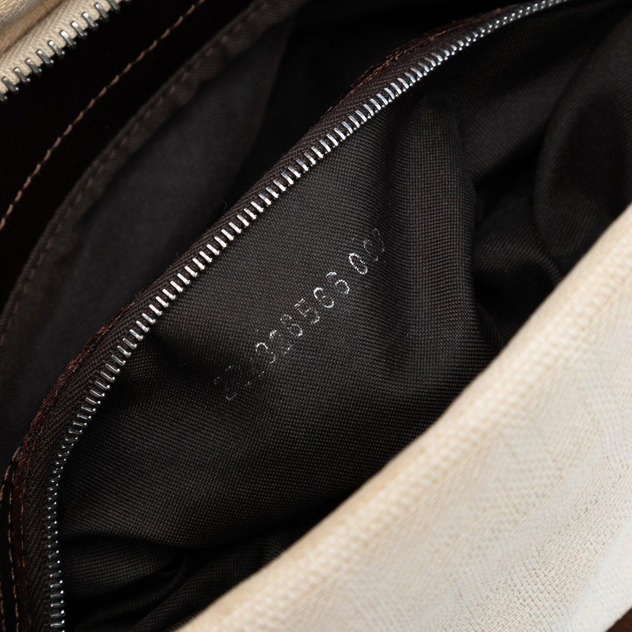 Fendi Zucca Canvas Shoulder Bag Bruin
