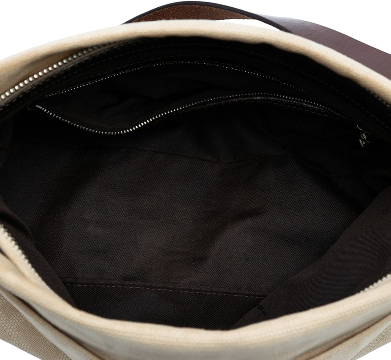 Fendi Zucca Canvas Shoulder Bag Bruin