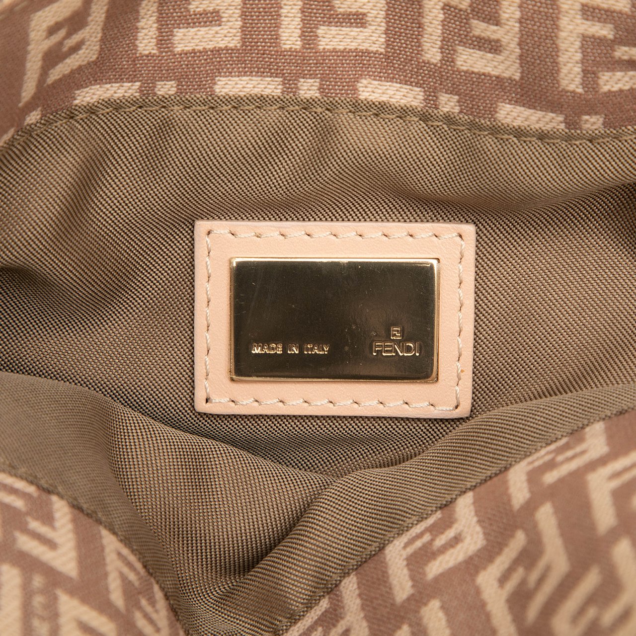 Fendi Zucchino Canvas Tote Roze