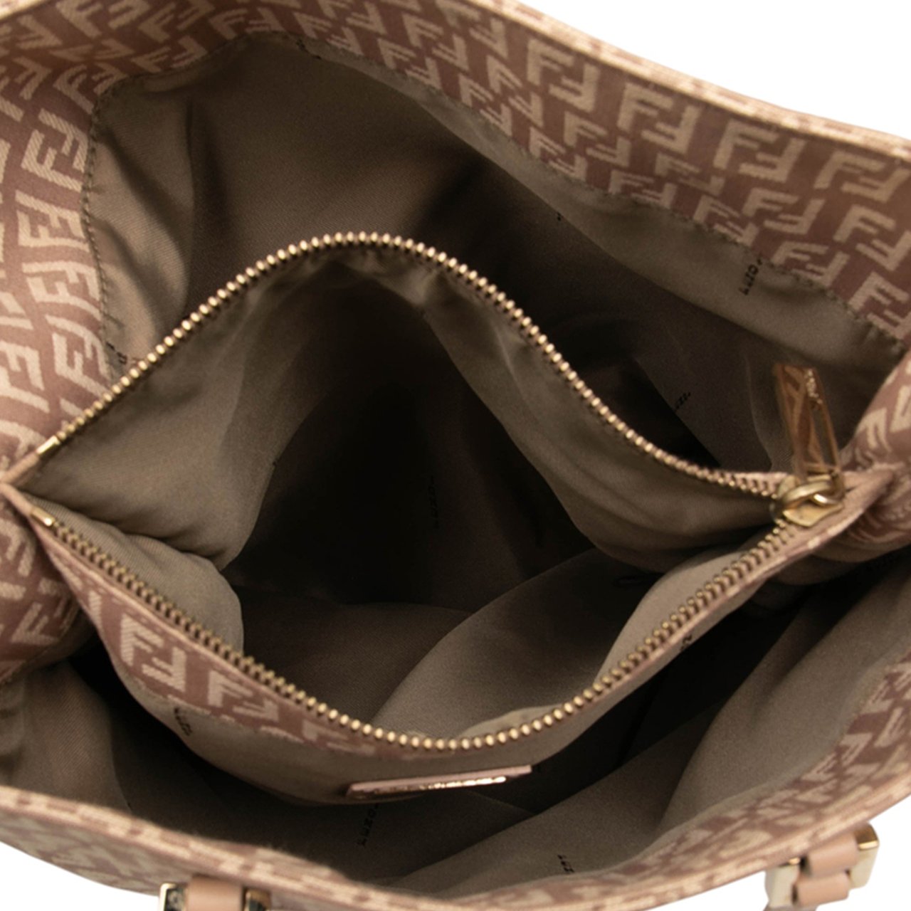 Fendi Zucchino Canvas Tote Roze