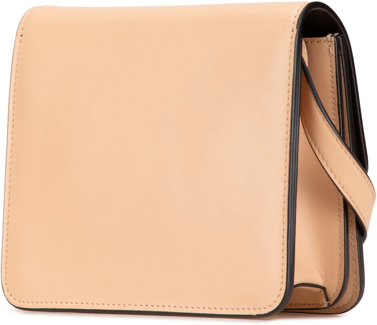 Fendi Leather Crystal Fab Crossbody Bruin