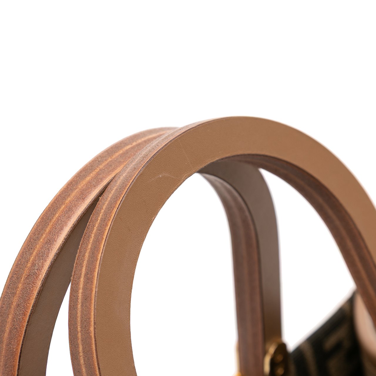 Fendi Small Zucca Canvas Sunshine Shopper Tote Bruin