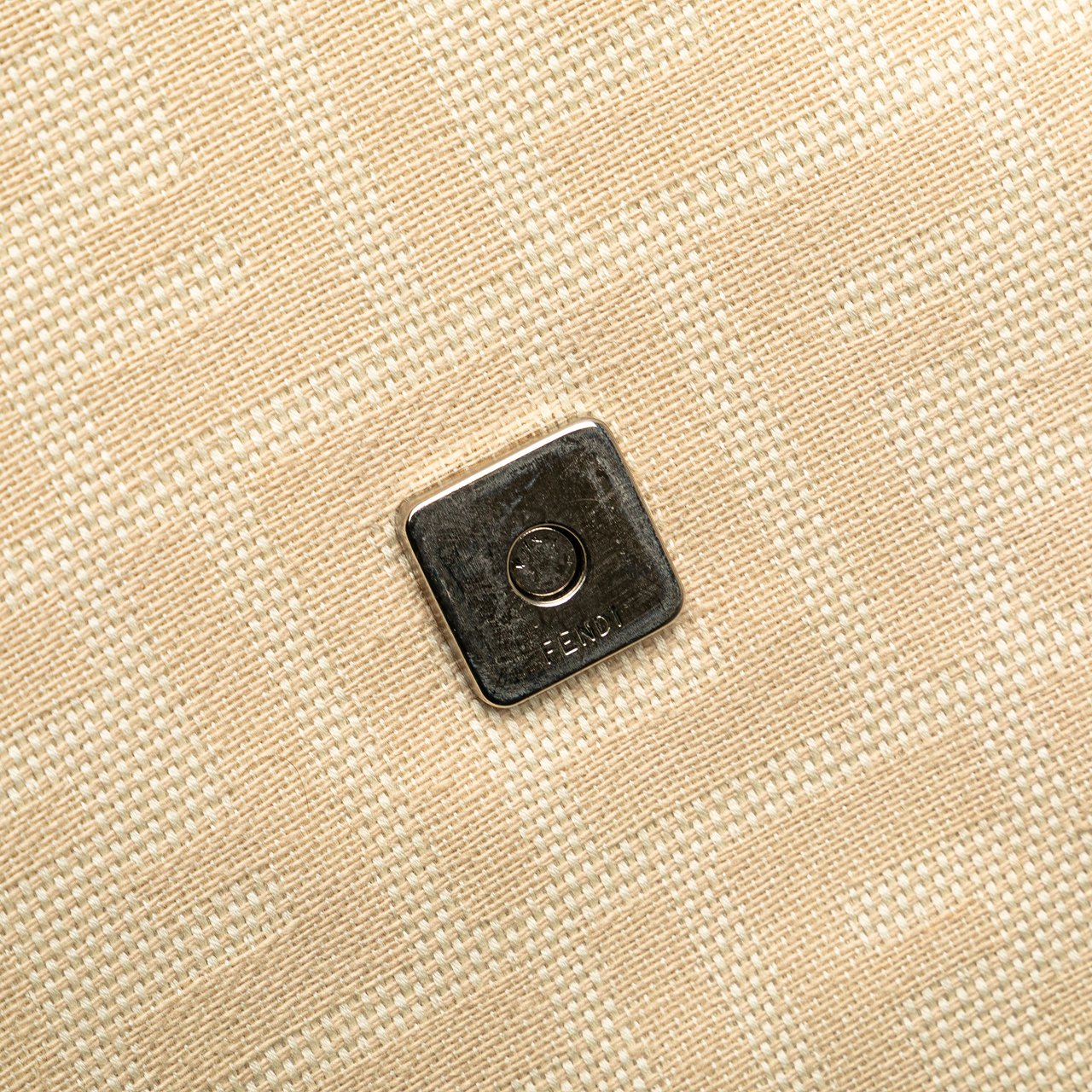Fendi Zucca Canvas Shoulder Bag Bruin