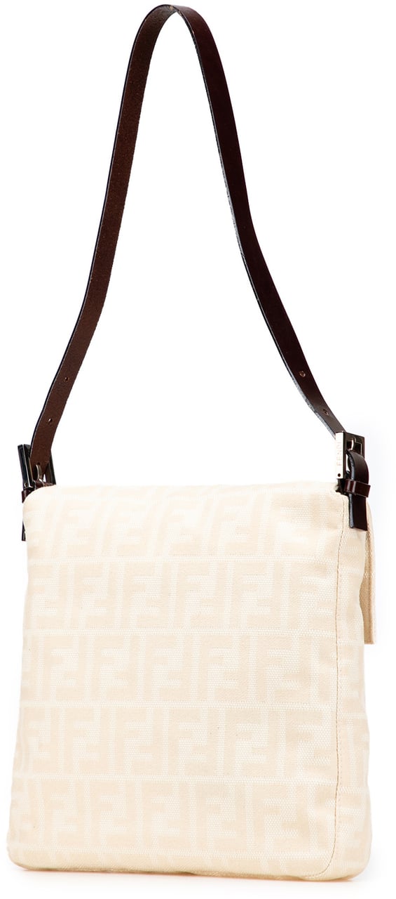 Fendi Zucca Canvas Shoulder Bag Bruin