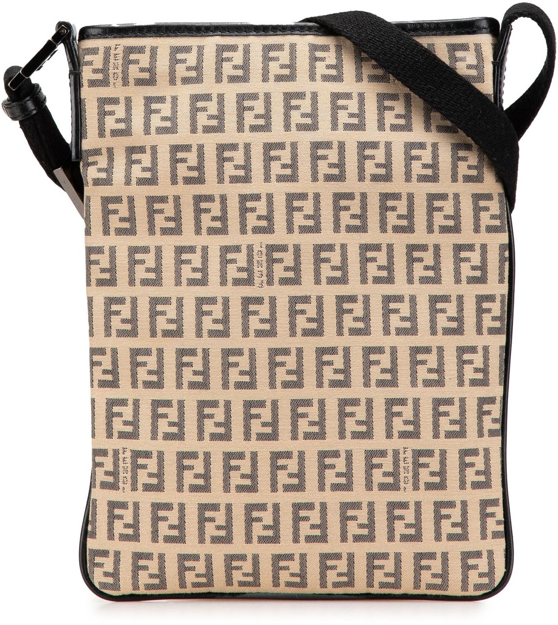 Fendi Zucchino Canvas Crossbody Bruin
