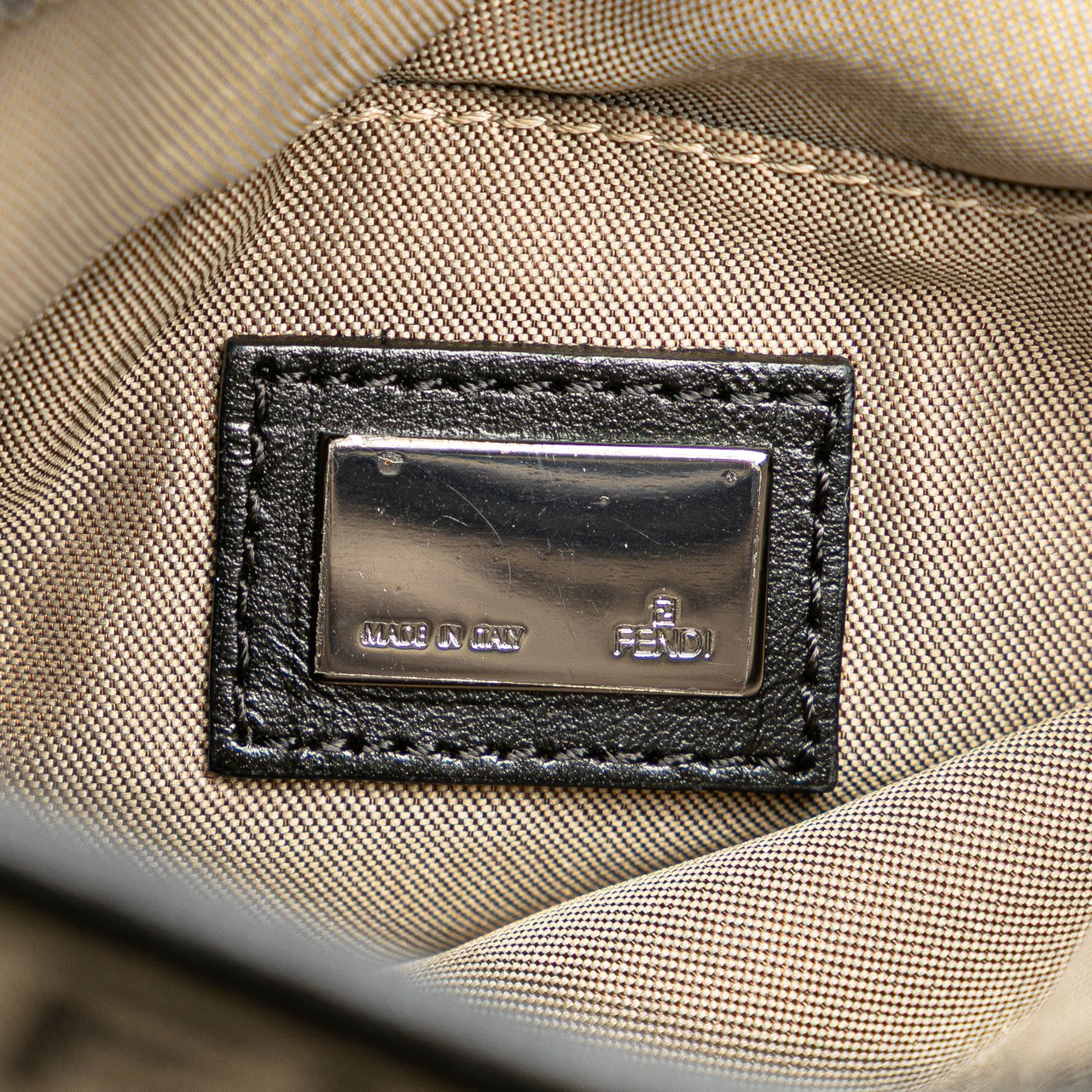 Fendi Zucchino Canvas Crossbody Bruin