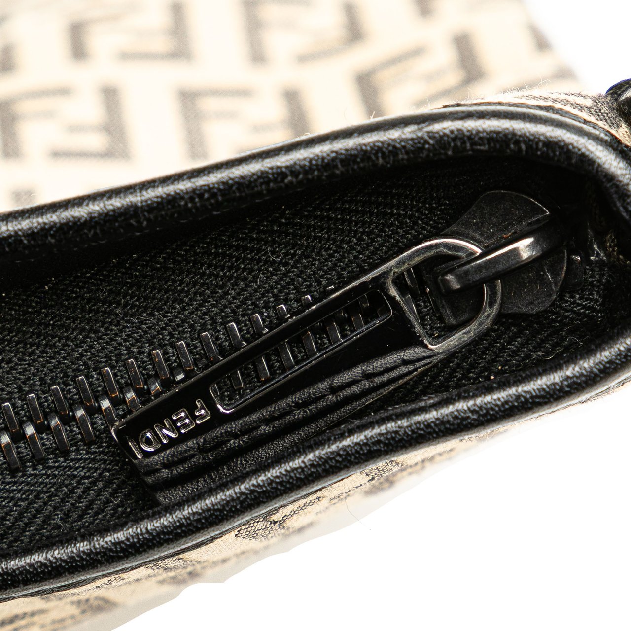 Fendi Zucchino Canvas Crossbody Bruin